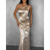 Zlaté dlhé spoločenské šaty KULOSA