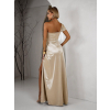 Zlaté dlhé spoločenské korzetové šaty SIMONE
