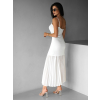 Biele dlhé šaty TULULA s tylovou sukňou