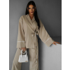 122273 5 bezovy kalhotovy komplet kimono sorena