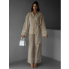 122273 2 bezovy kalhotovy komplet kimono sorena