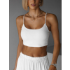 Biely basic top ARRAXE na špagetové ramienka
