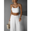 Bílý basic top ARRAXE na špagetová ramínka (Veľkosť ONESIZE)