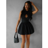Čierne koktailové krátke šaty BESSY