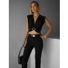 Čierny top KUALET so sponou