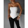 Bílé basic body CRISTON bez ramínek (Veľkosť ONESIZE)
