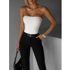 Bílé basic body CRISTON bez ramínek (Veľkosť ONESIZE)