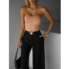 Hnědé basic body CRISTON bez ramínek (Veľkosť ONESIZE)