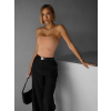 Hnědé basic body CRISTON bez ramínek (Veľkosť ONESIZE)