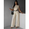 Krémový nohavicový komplet ANOUSKA
