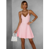 Ružové letné áčkové šaty PERTHY na ramienka