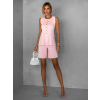 Ružový elegantný kraťasový komplet INOLANE