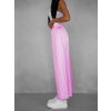 Svetloružové dlhé plisované culotte nohavice SYCHER