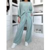 Světle tyrkysové lehké kalhoty LARYS (Veľkosť ONESIZE)