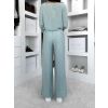 Světle tyrkysové lehké kalhoty LARYS (Veľkosť ONESIZE)
