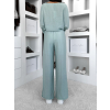 Svetlo tyrkysové ľahké nohavice LARYS