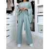Světle tyrkysové lehké kalhoty LARYS (Veľkosť ONESIZE)