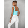 Tyrkysové žebrované basic body DARINA (Veľkosť M/L)