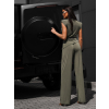 Kaki elegantná nohavicová súprava RISORA
