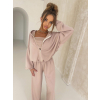 123671 bezova stylova teplakova souprava beaun s topem