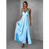 Svetlomodré elegantné šaty SAURANA