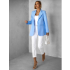 Modré elegantní basic sako TRACY (Veľkosť ONESIZE)