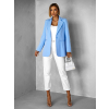 Modré elegantní basic sako TRACY (Veľkosť ONESIZE)