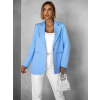 Modré elegantní basic sako TRACY (Veľkosť ONESIZE)