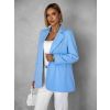 Modré elegantní basic sako TRACY (Veľkosť ONESIZE)