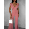 Starorůžový elegantní dlouhý overal ELSASA (Veľkosť ONESIZE)