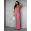 Starorůžový elegantní dlouhý overal ELSASA (Veľkosť ONESIZE)