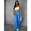 Svetlomodré široké wide leg nohavice VATIKA