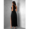 124445 5 cerne elegantni dlouhe plisovane saty olivie
