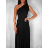 124445 3 cerne elegantni dlouhe plisovane saty olivie