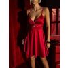 Červené elegantní áčkové letní krátké šaty MADURAI (Veľkosť ONESIZE)