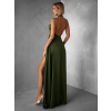 124550 1 khaki dlouhe satenove saty hambur