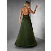 124550 2 khaki dlouhe satenove saty hambur