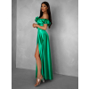 124691 4 zelene plesove satenove dlouhe saty ebolia bez raminek