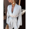 Béžový mušelínový zavazovací cardigan CHANIA (Veľkosť ONESIZE)