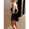 Čierne mušelínové áčkové kraťasky ROSIEE