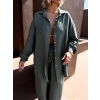 Khaki mušelínová oversize dlouhá košile MEKATHY (Veľkosť ONESIZE)