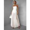 Biela tylová dlhé sukne HARRYOL s kraťaskami