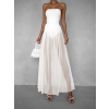 Biela tylová dlhé sukne HARRYOL s kraťaskami