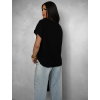 Čierne oversize tričko ALICANT s krátkym rukávom