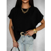 Čierne oversize tričko ALICANT s krátkym rukávom