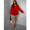 Červená elegantná súprava VASINA so sakom
