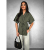 Khaki tunika ERRYLA s viazaním