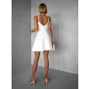 Biele letné áčkové šaty PERTHY na ramienka