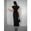 Čierne elegantné šaty BANKANZA so sponou