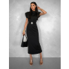 Čierne elegantné šaty BANKANZA so sponou